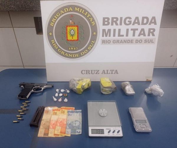 Brigada Militar prende homem e apreende dois adolescentes em Cruz Alta