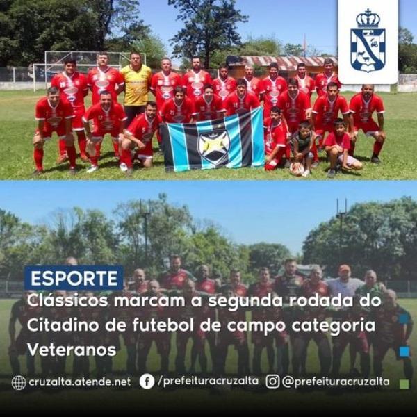 Clássicos marcam a segunda rodada do Citadino na categoria dos Veteranos