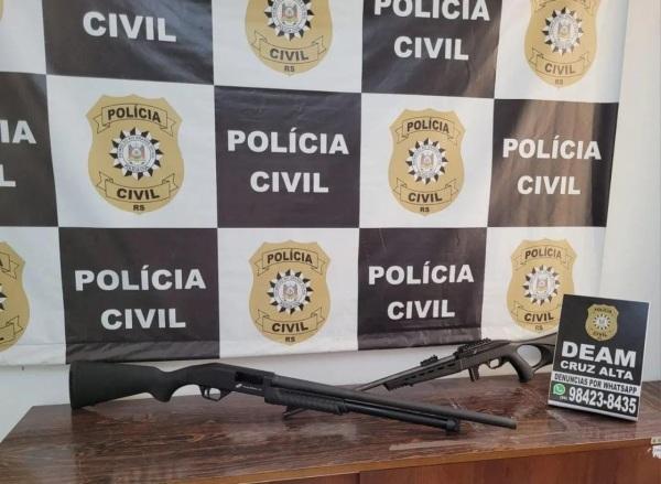 Deam de Cruz Alta apreende duas armas de fogos 