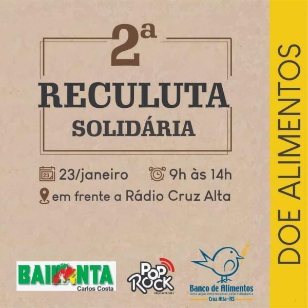  2ª Edição do Reculuta Solidária será neste domingo