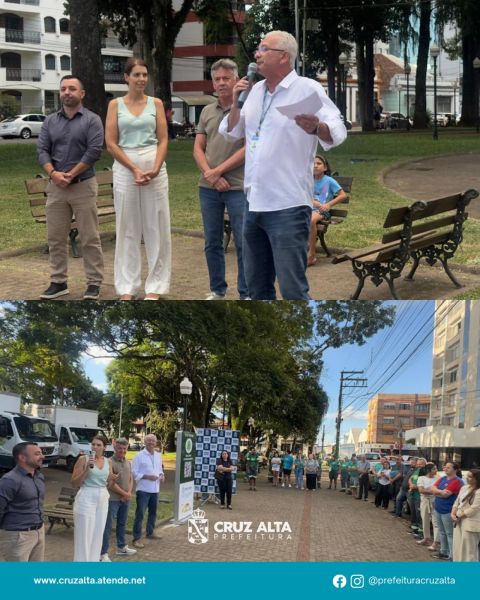 Prefeitura inaugura primeiro totem do programa Destina+