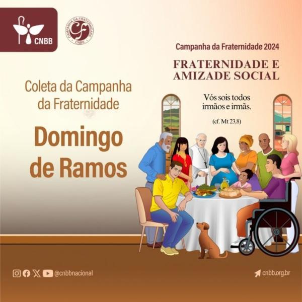 Domingo de Ramos: Católicos são convidados para a coleta da solidariedade