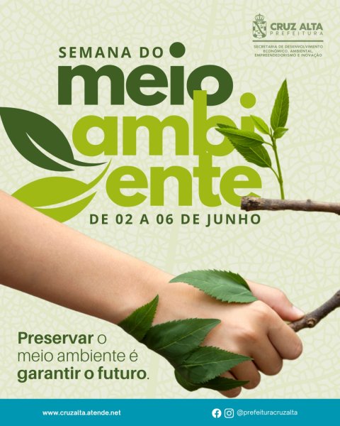 Cruz Alta promove 1ª Semana do Meio Ambiente em junho