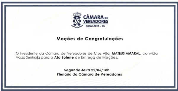 Câmara de Cruz Alta homenageia lideranças por serviços prestados à comunidade