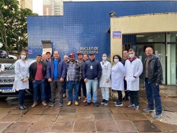 Hemocentro de Cruz Alta recebe doadores do município de Jacuizinho