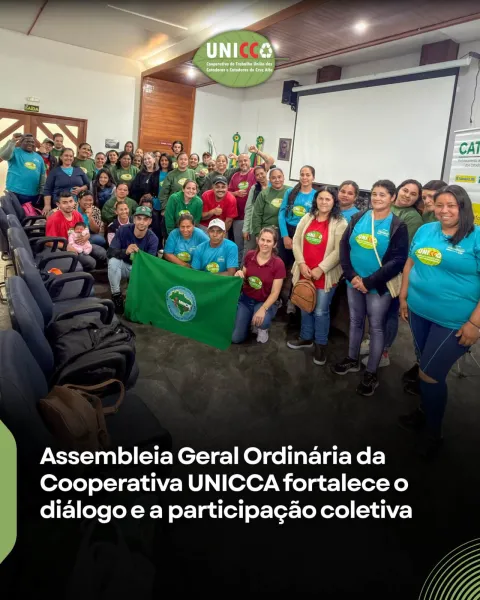 UNICCA realiza assembleia geral e reforça participação dos cooperados
