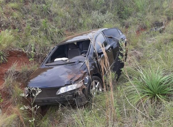 Acidente de trânsito foi registrado na estrada do Campus na tarde do domingo
