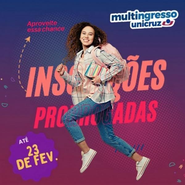 Encerra hoje prazo de inscrições da campanha Multingresso da Unicruz