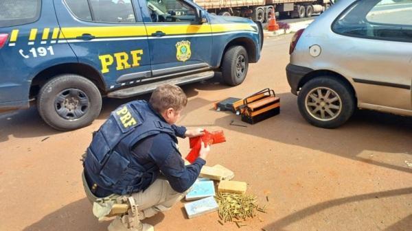 PRF prende casal com cocaína, crack e centenas de munições de fuzil na BR 285