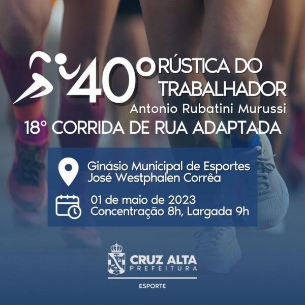 Inscrições para a 40° Rústica do Trabalhador encerram nesta quinta-feira