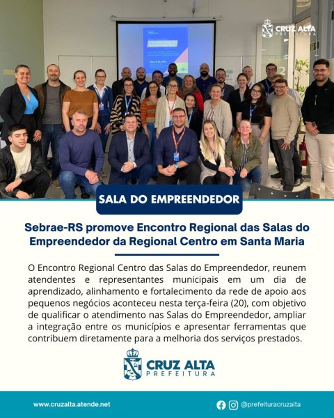 Cruz Alta participa de encontro para melhorar apoio a empreendedores