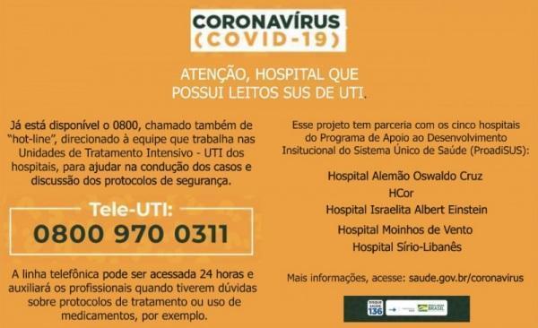 RS conta com projeto Tele-UTI para médicos que tratam pacientes com Covid-19