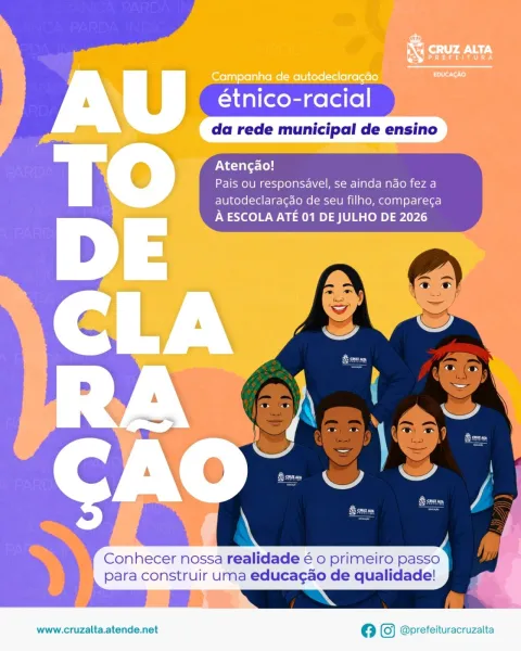 Cruz Alta reforça campanha de autodeclaração étnico-racial nas escolas 