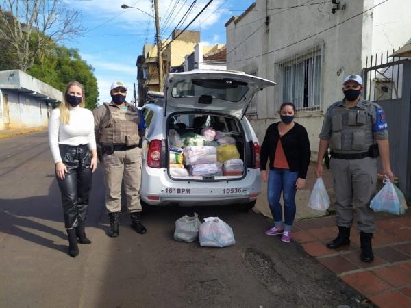  Brigada Militar realiza entrega das arrecadações do Drive Thru Solidário