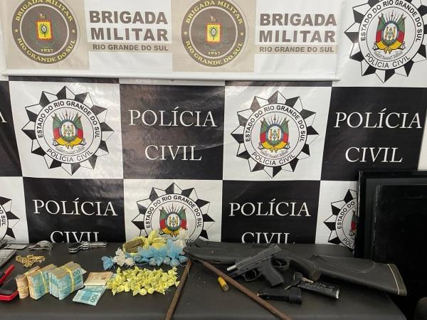 Ação da Civil e Brigada prende indivíduo e apreende 24 mil em Salto do Jacuí