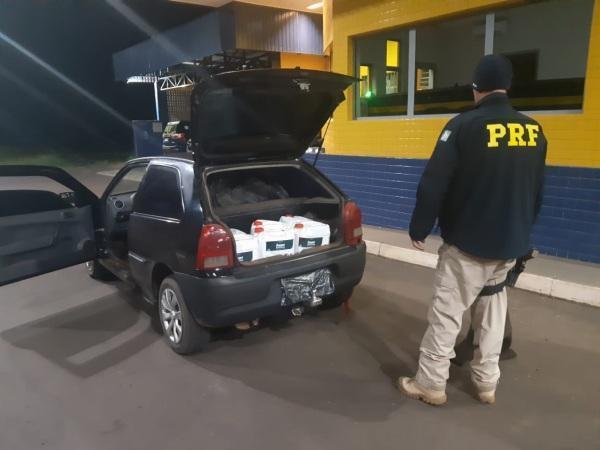PRF prende contrabandista e carga de herbicidas de uso proibido em Ijuí