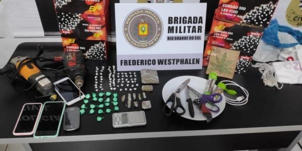 Mãe e filho são presos por tráfico de drogas em Frederico Westphalen