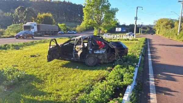 Acidente deixa uma pessoa morta na RSC-481, em Sobradinho