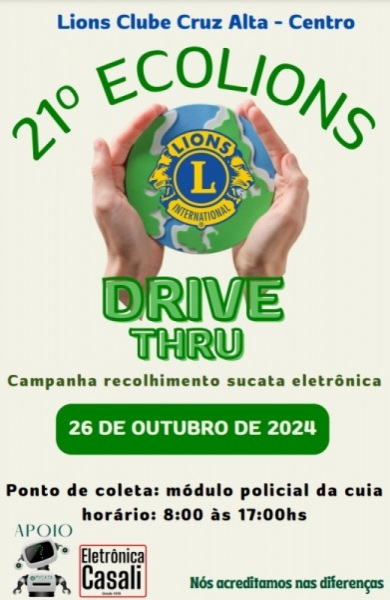 Cruz Alta terá recolhimento de lixo eletrônico neste sábado