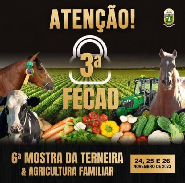 III FECAD inicia hoje em Boa Vista do Cadeado; confira a programação
