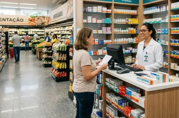 Lei autoriza farmácias dentro de supermercados em todo o país