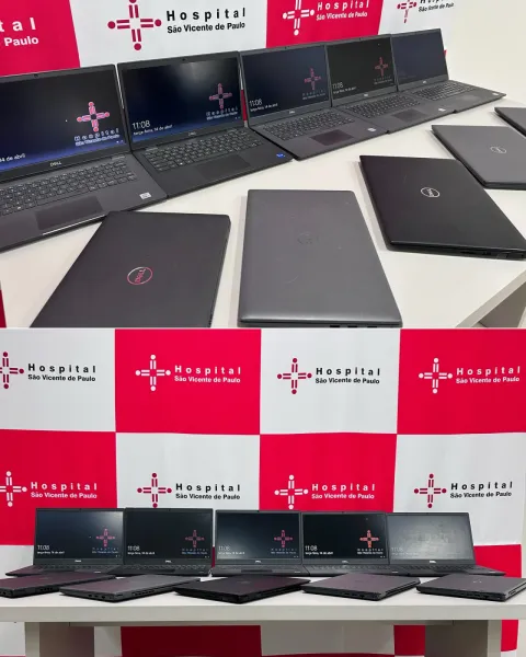 CCGL doa notebooks e fortalece estrutura do Hospital São Vicente de Cruz Alta