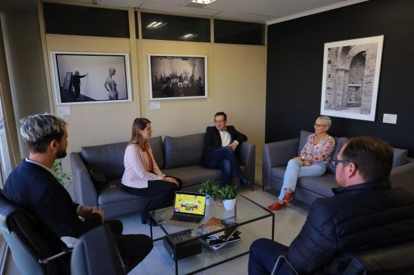 Prefeita Paula e Deputado Rafael em agenda  com a secretária de Cultura do RS