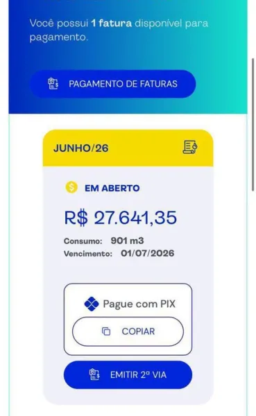 Morador de Cruz Alta recebe conta de água de R$ 27 mil e cobra explicações