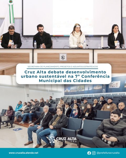 Cruz Alta discute urbanismo sustentável na 7ª Conferência das Cidades