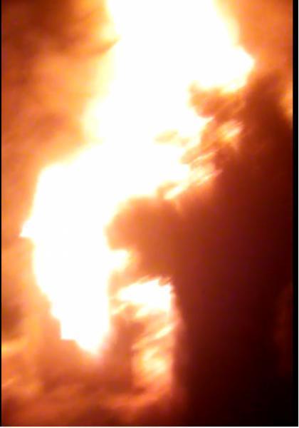 Incêndio mobiliza os Bombeiros de Cruz Alta na noite da quarta