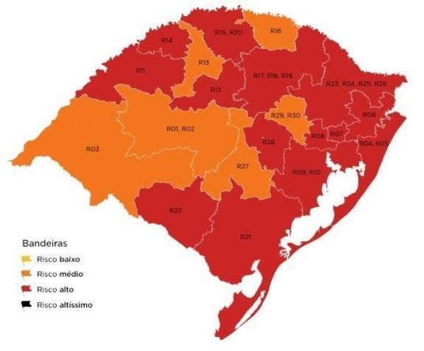 Cruz Alta retorna novamente a bandeira vermelha no distanciamento controlado