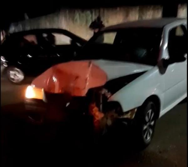 Acidente de trânsito entre Carro e moto na noite do sábado em Cruz Alta