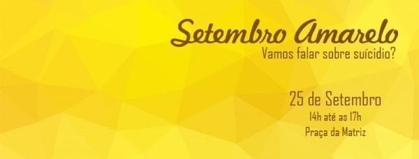 Setembro Amarelo: Caps Infanto-Juvenil promoverá atividade nesta quarta