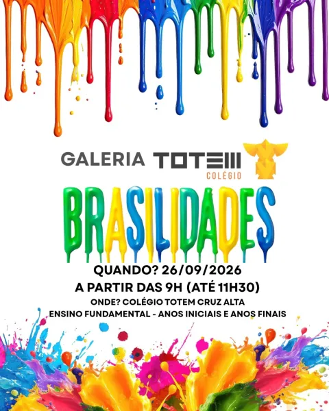 SÁBADO> Colégio Totem promove manhã de valorização da cultura brasileira