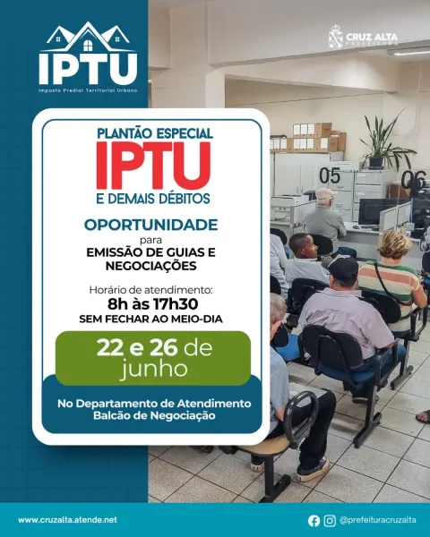 ÚLTIMO DIA> do horário especial do Balcão de Negociações de débitos 