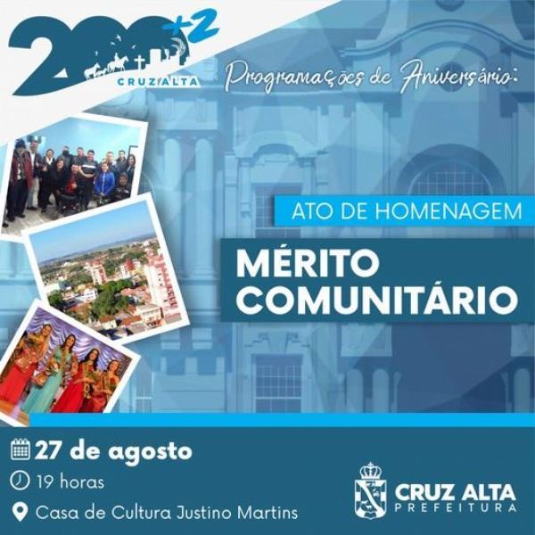 Prêmio Reconhecimento Comunitário homenageará lideranças locais