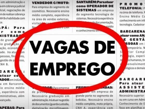 Sine divulga 18 vagas de emprego nesta semana