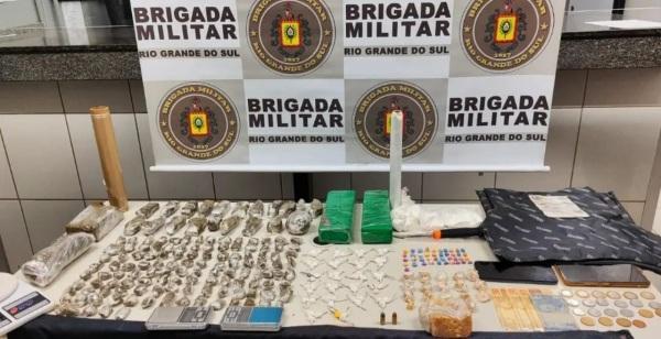 Brigada Militar prende dois indivíduos por tráfico de drogas em Cruz Alta