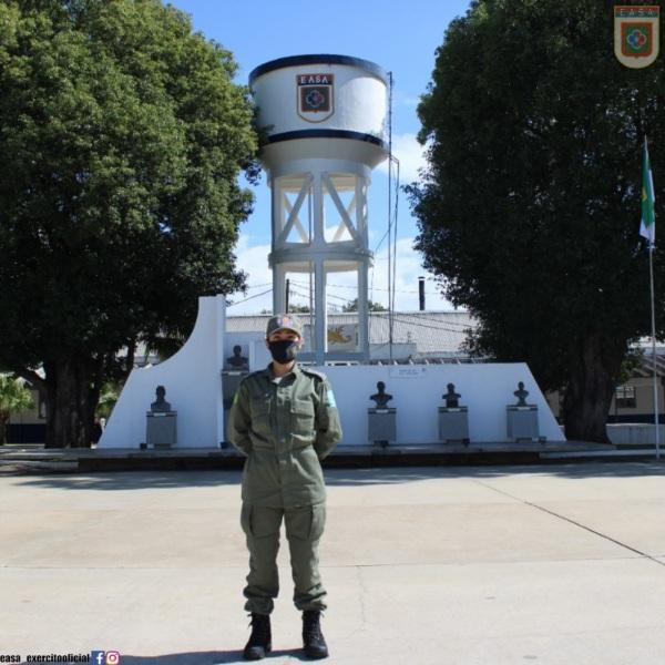 EASA RECEBE A 1ª MILITAR  FEMININA PARA O CURSO DE  DE ADJUNTO DE COMANDO