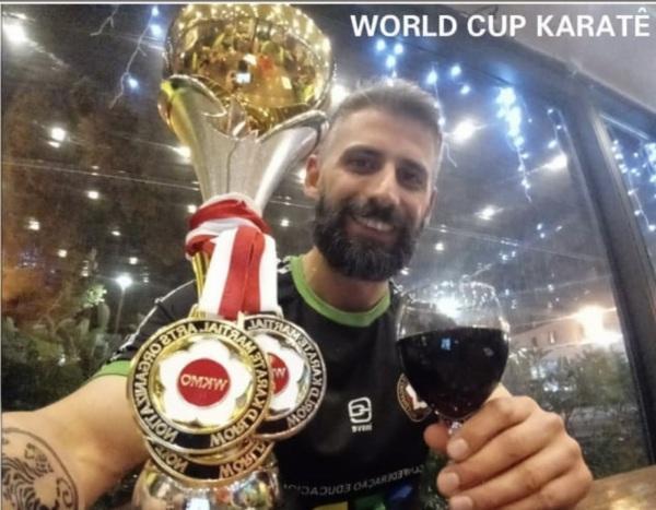 Campeão Mundial de Karatê, Coradini volta ao Brasil com dois ouros e uma prata