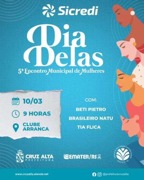 Dia Delas: Mês da Mulher será celebrado com programação especial
