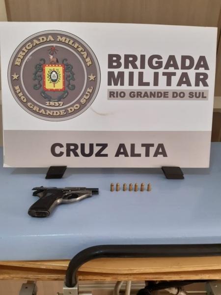 Brigada Milita realiza prisão por Porte Ilegal de Arma de Fogo em Cruz Alta