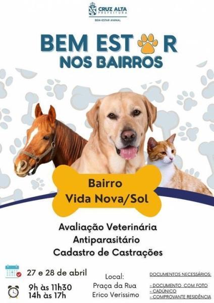 Bem-estar nos Bairros ocorrerá nesta quinta e sexta-feira