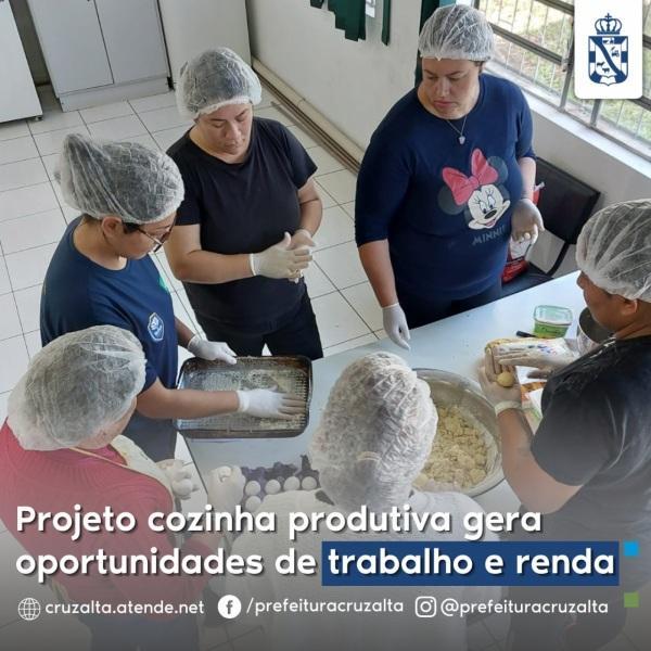 Projeto cozinha produtiva gera oportunidades de trabalho e renda em Cruz Alta