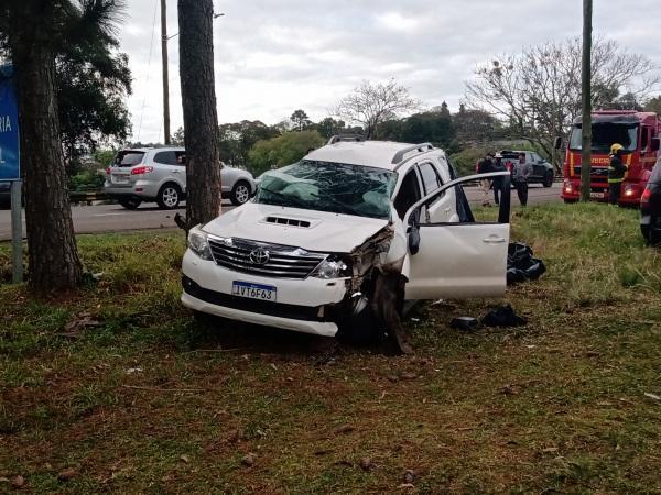 Grave acidente na BR 158 deixa vítima fatal em Cruz Alta