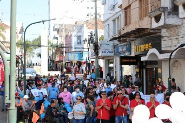 Caminhada marca a 2ª Semana da Pessoa com Deficiência em Cruz Alta