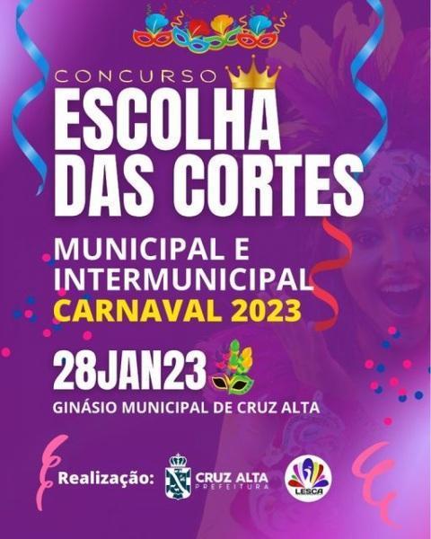Carnaval 2023: Cortes Municipal e Intermunicipal serão escolhidas hoje