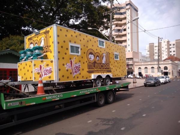 A chegada do Castramóvel em Cruz Alta