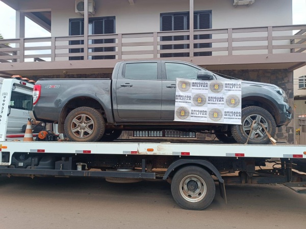 Caminhonete Roubada em Fortaleza é Recuperada em Cruz Alta; Três são presos