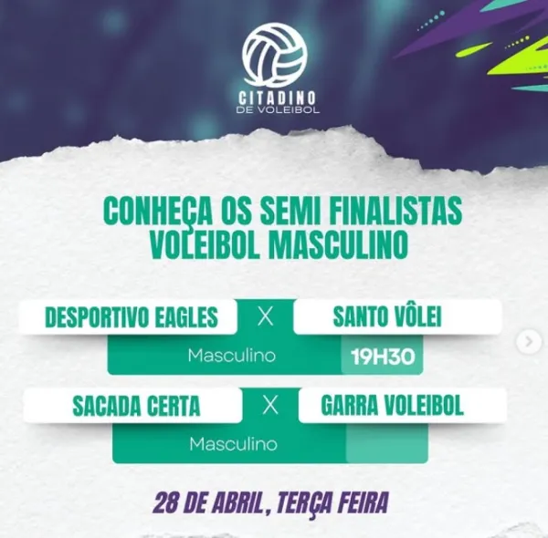 HOJE: Semifinais do Citadino de Voleibol movimentam o ginásio Municipal